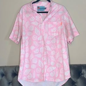 Chubbies The Popover Collared Seashell Shirt |XL|